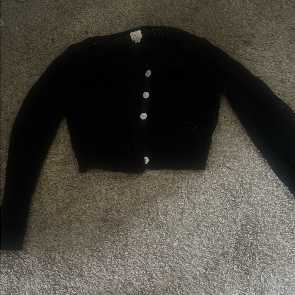 Black Button-Up Women's Jacket